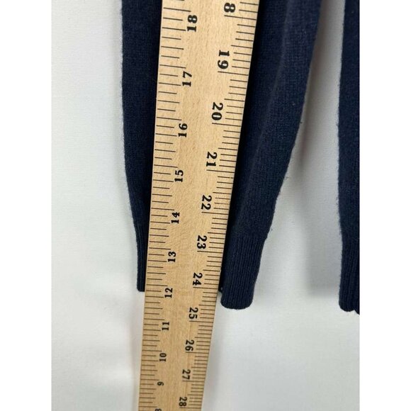 Boden Sweater Women's Size 8 Navy Blue 100% Cashmere Crew Neck - Picture 5 of 12